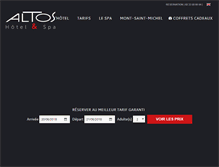 Tablet Screenshot of hotel-mont-saint-michel.com